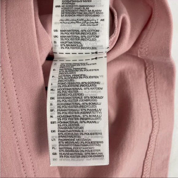 New Mens Adidas Internal Tee T-Shirt Sz XS Mauve HB6598 NWT - Picture 9 of 9